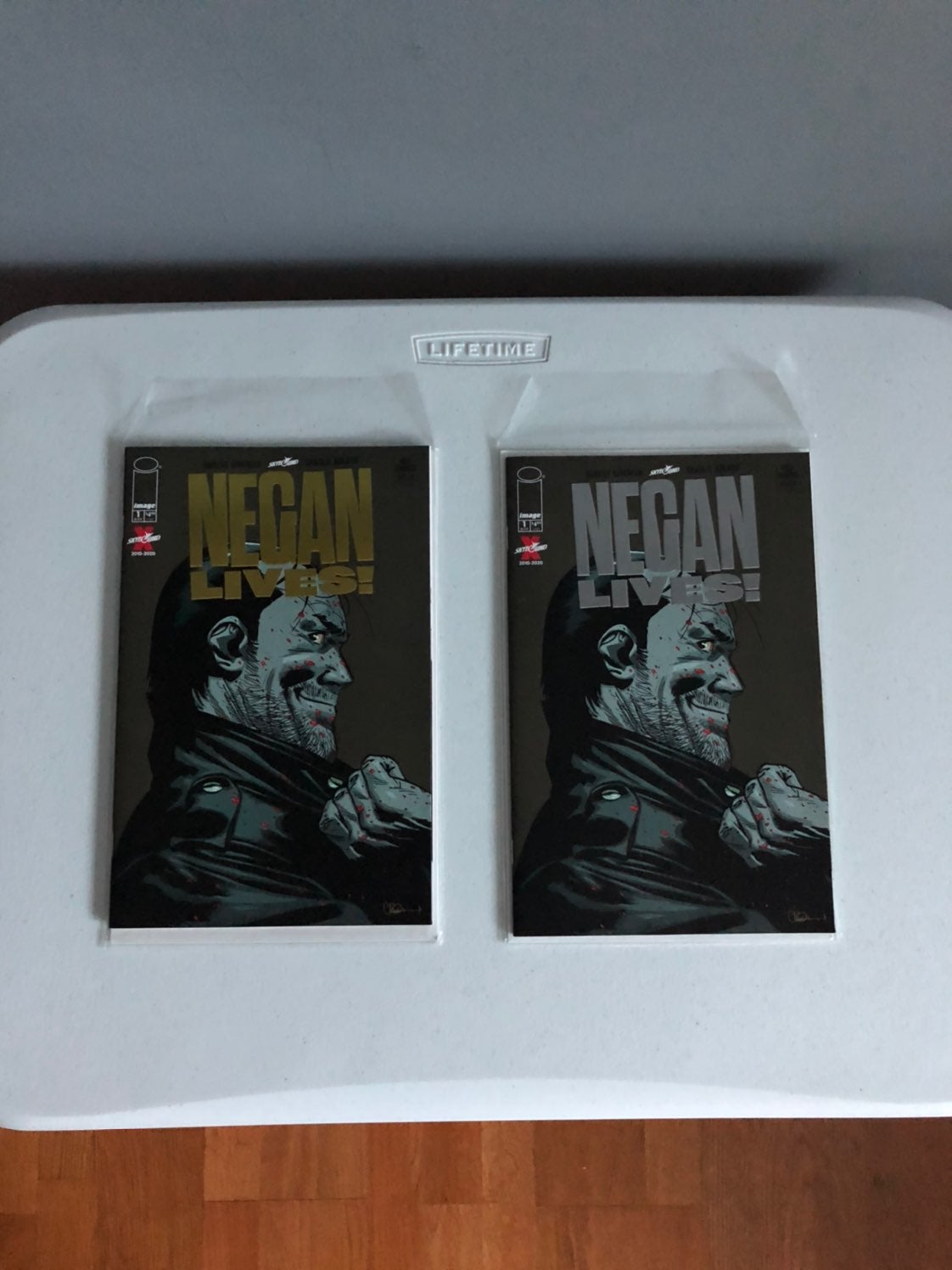 Negan Lives Gold and Silver Foil