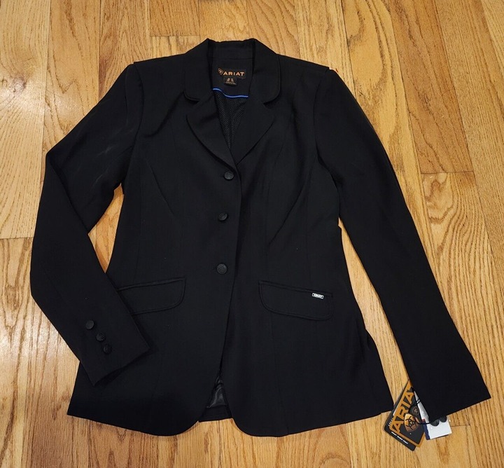 NEW Ariat Womens Show Coat Black Size UK 12L US 6L Sold Out