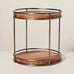 Tiered Wood & Metal Round Serving Stand Brass/Brown- Hearth & Hand with Magnolia
