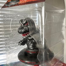 MONDO Godzilla UFO Flying Saucer Soft Vinyl Figure Xilien Black Designer Con
