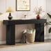 63-Inch Long Console Table, Wooden Rectangular Sofa Table Behind The Couch
