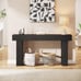 63-Inch Long Console Table, Wooden Rectangular Sofa Table Behind The Couch