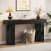 63-Inch Long Console Table, Wooden Rectangular Sofa Table Behind The Couch