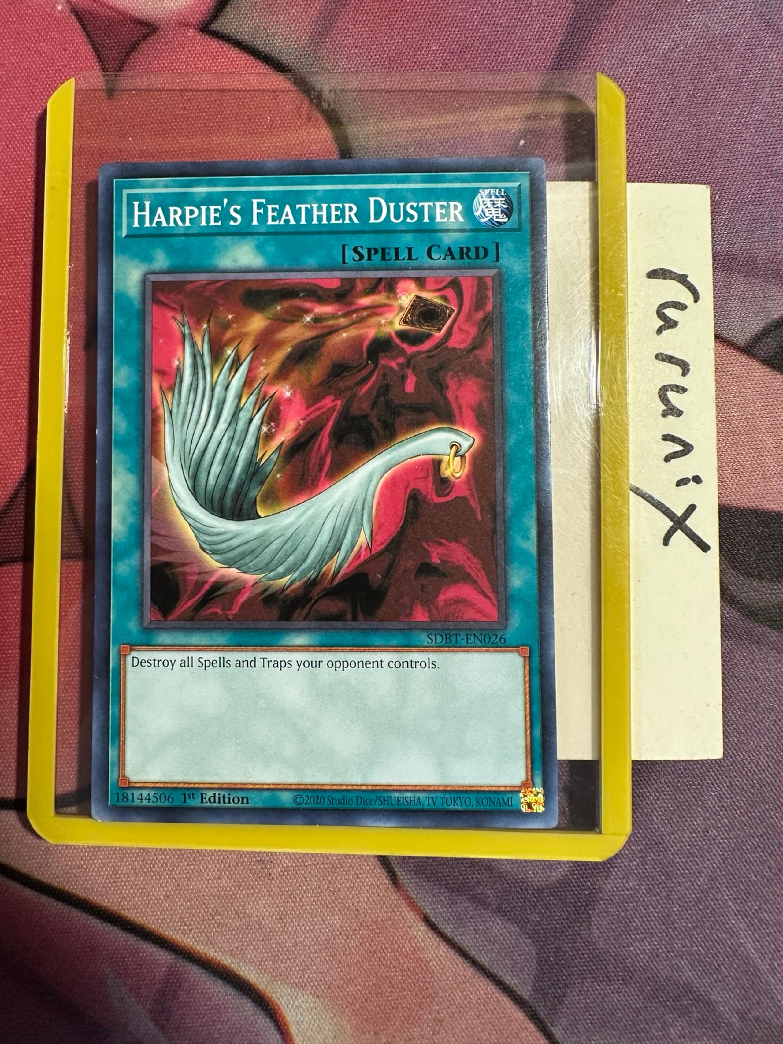 Yugioh Harpie's Feather Duster SDBT-EN026  Structure Deck: Beware of Traptrix (S