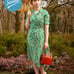 Socialite 1940s Vintage Harmony Shirtwaist Dress in Daybreak Size 14