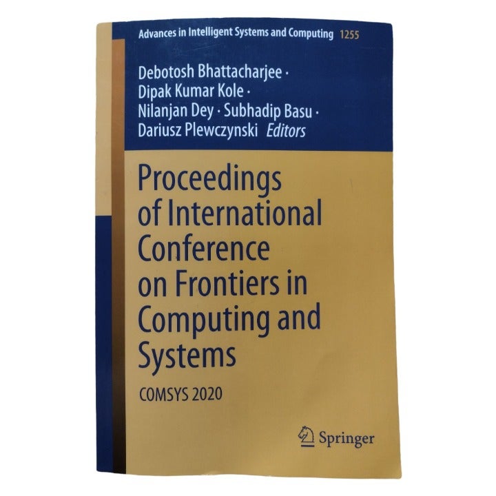 Proceedings of International Conference on Frontiers in Computing and Systems: C