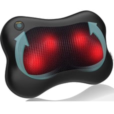 Back and Neck Massager with Heat. Deep Tissue Shiatsu Massager for chair and car