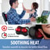 Back and Neck Massager with Heat. Deep Tissue Shiatsu Massager for chair and car