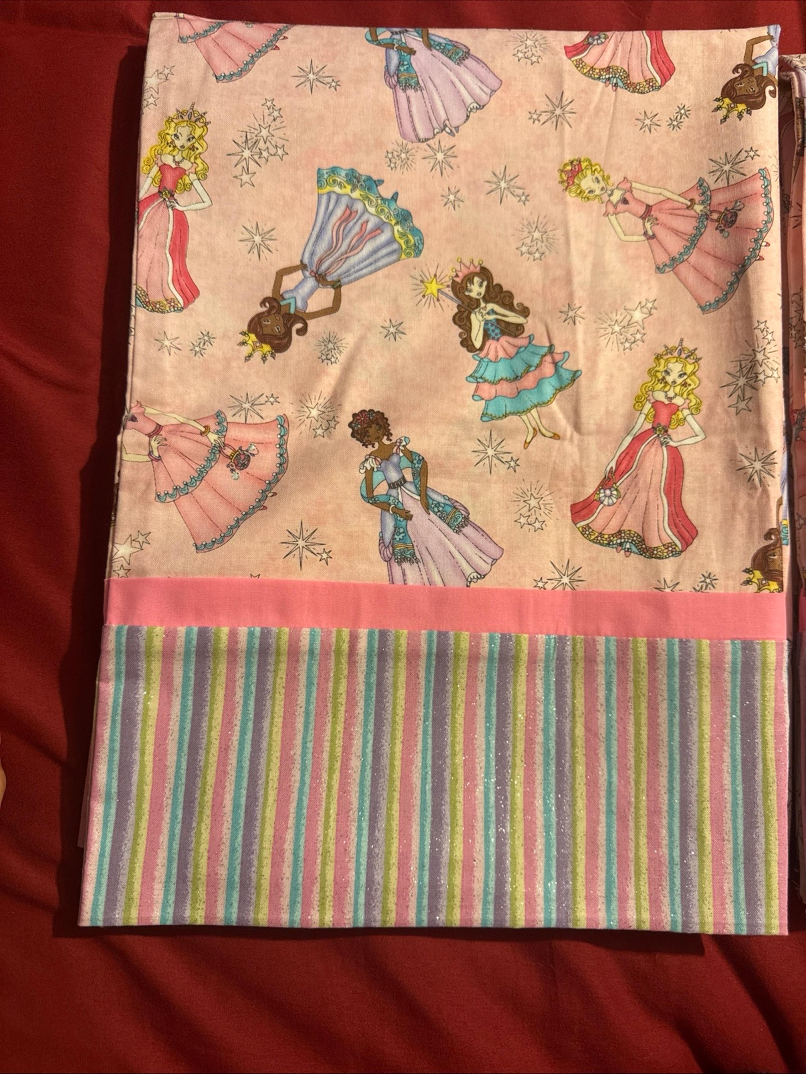 2 Homemade Princess Pillowcases. Never Used