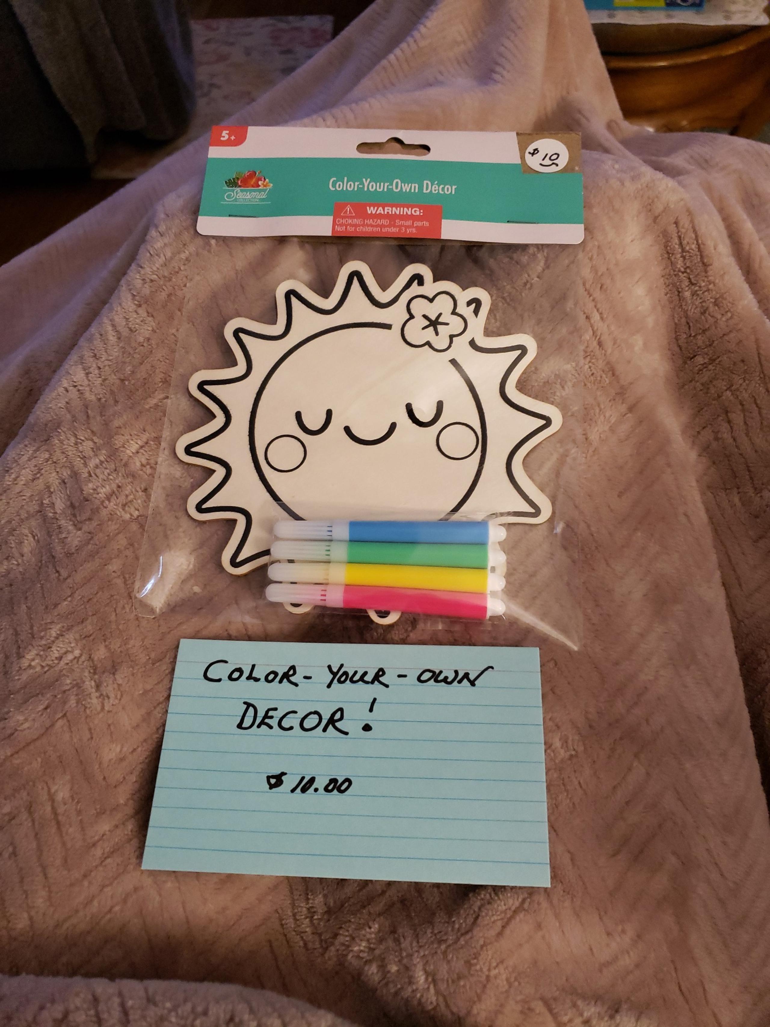 Color-Your-Own Decor!-$10.00