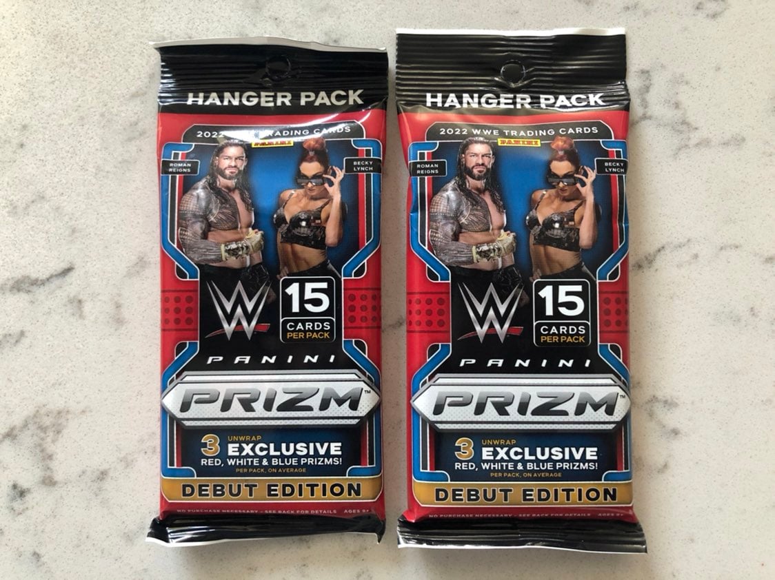 WWE Panini Prizm Cello Hanger Packs NEW SEALED