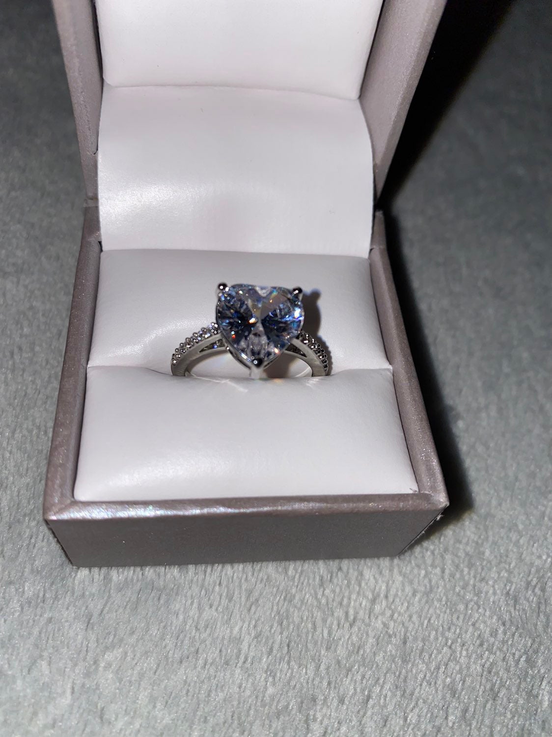 Diamond Heart Engagement Ring!