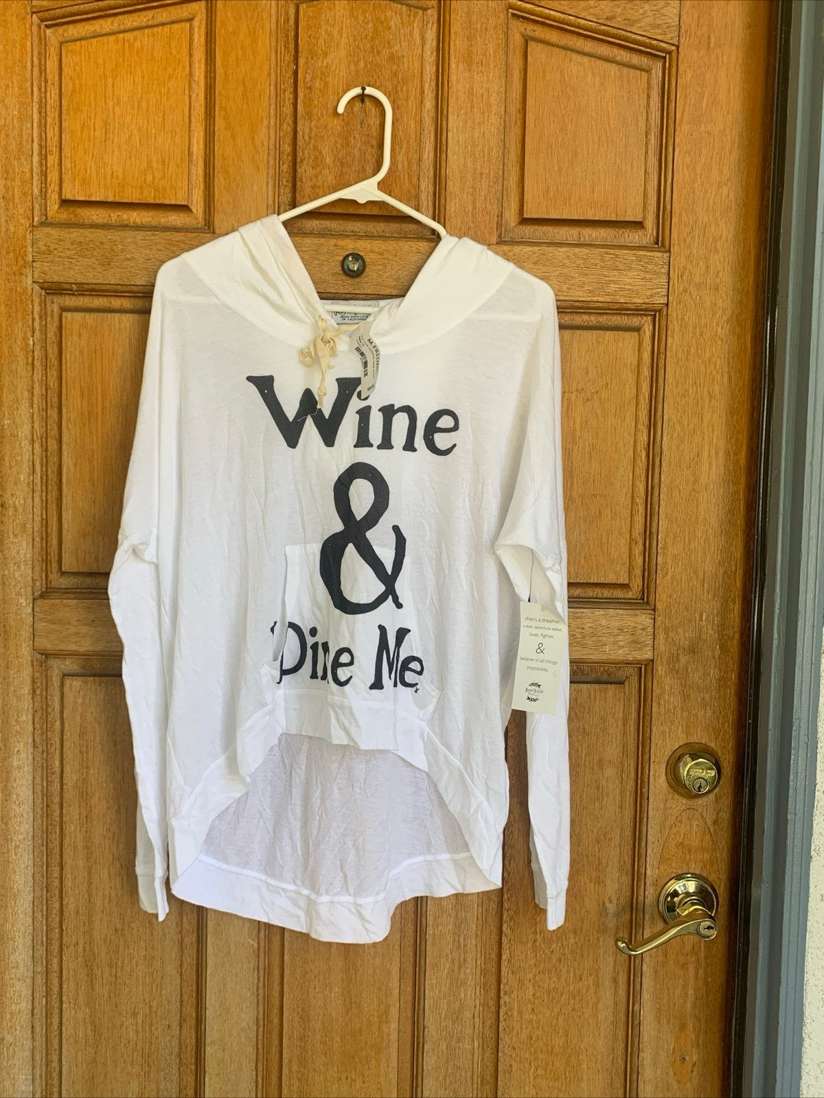 Royal Rabbit “Wine & Dine Me” Oversized hoodie Hi Low Sweatshirt 88
