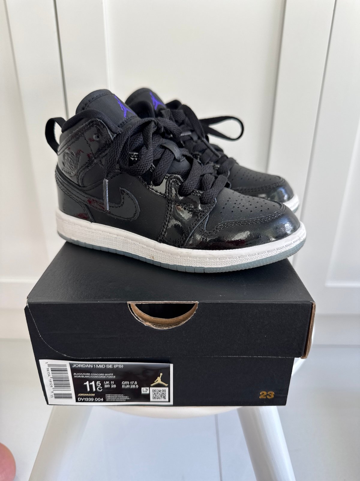 Jordan 1 MID SE (PS) Kids 11.5 Space Jam