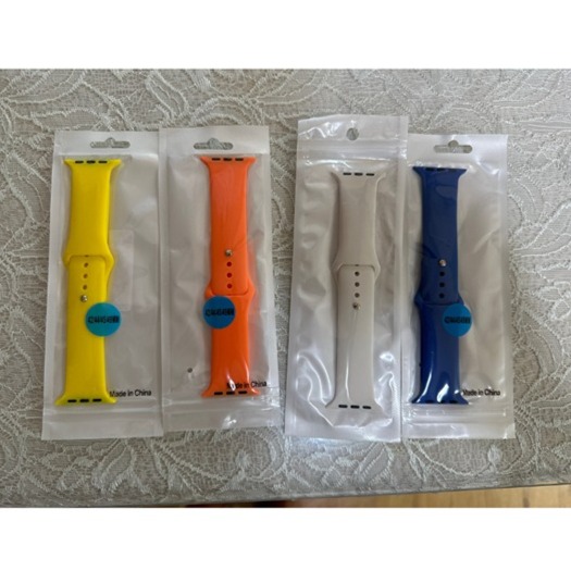 Only Band - 4 Pieces Strap for Apple Watch band Ultra 42/44/45/49mm S/M Silicone