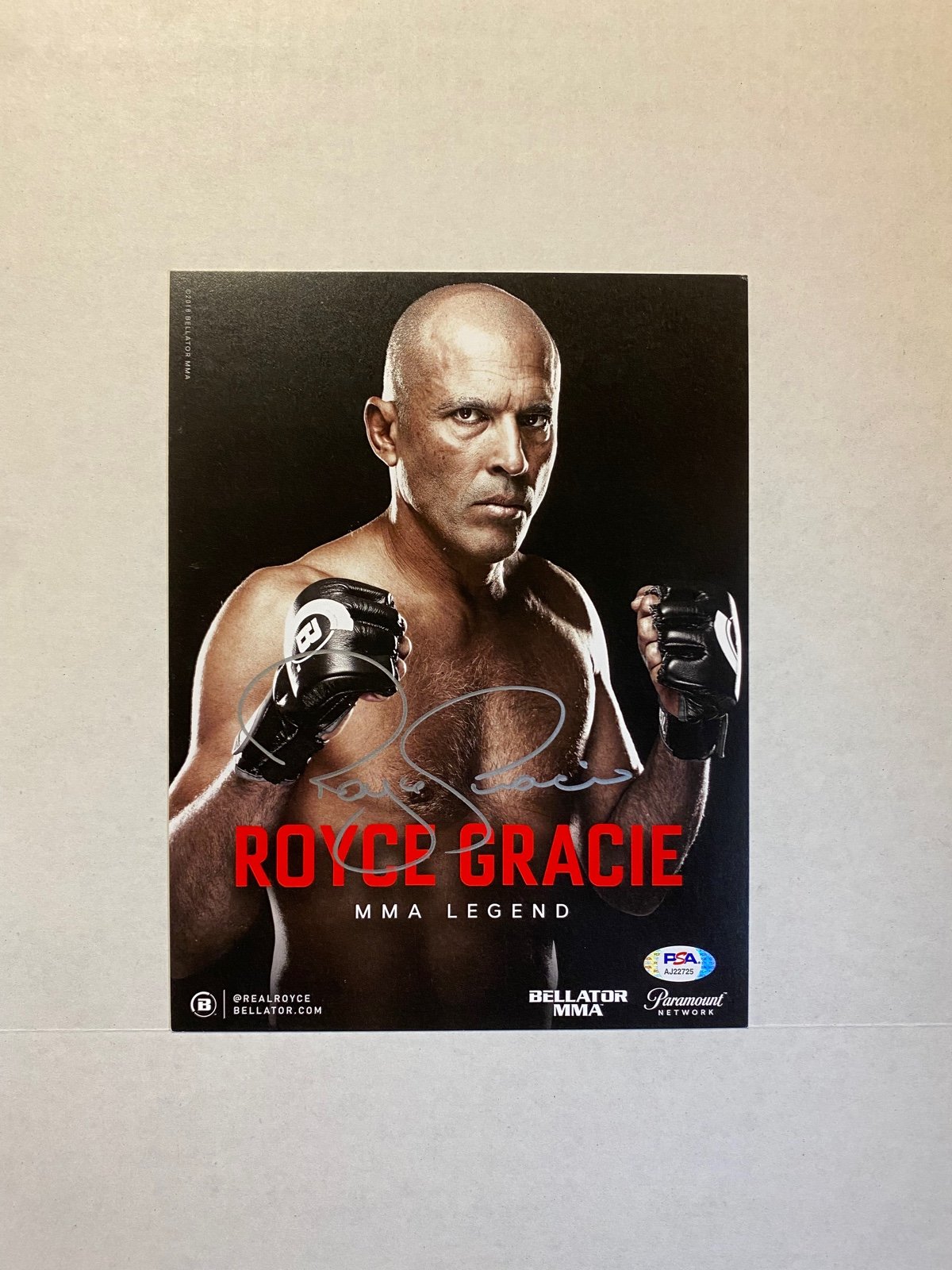 ROYCE GRACIE SIGNED Autograph 8X10 PHOTO PSA COA UFC HOF MMA
