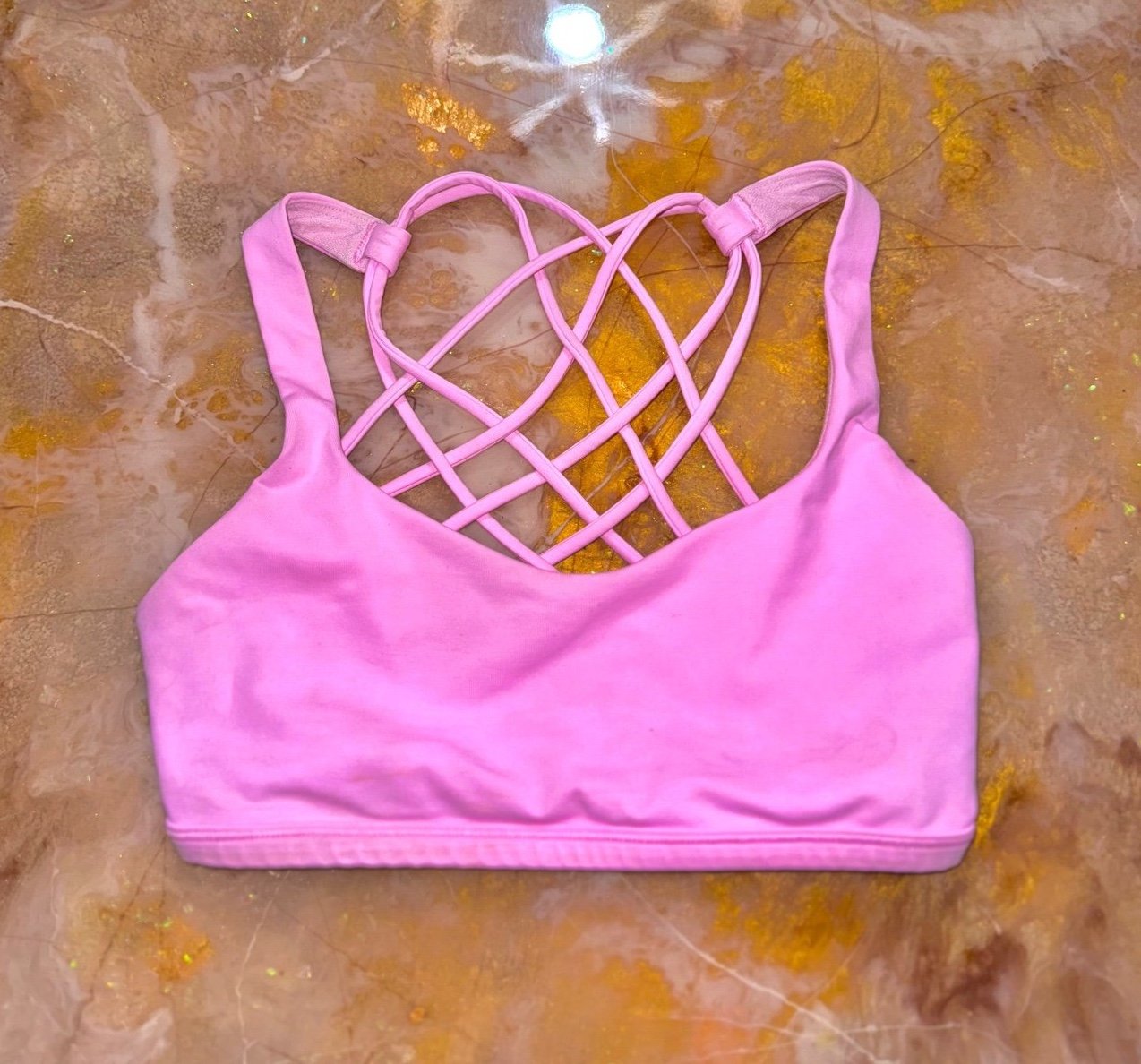 Lululemon sports bra Miami Pink size 2