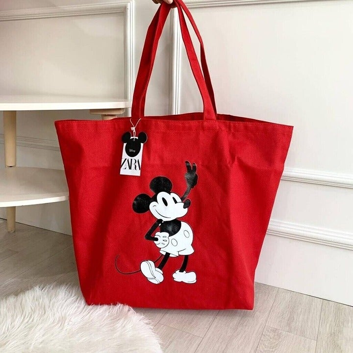 Zara mickey tote bag sale