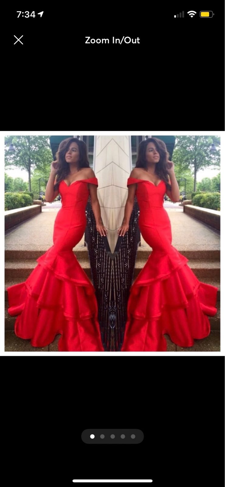 Jovani Red Mermaid Gown