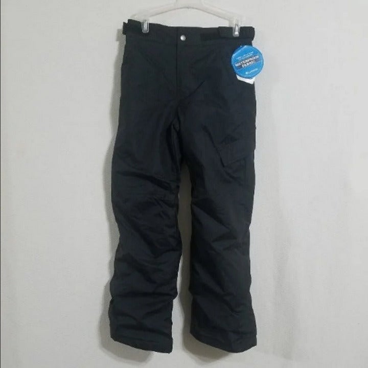 NEW Columbia Snow Pants Boys Kids Medium Black Snowboard Snowsuit Waterproof NWT