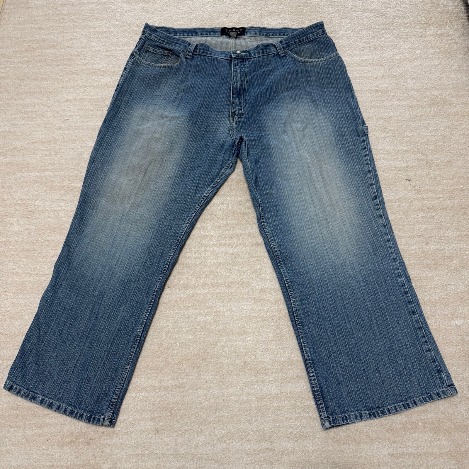 Vintage Y2K Trust Jeans Denim Baggy Jnco Style Carpenter Blue Grunge Skater 42