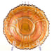 Antique Fenton Marigold Carnival Glass Sauce Dish Sailboats With Lake & Windmill