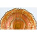 Antique Fenton Marigold Carnival Glass Sauce Dish Sailboats With Lake & Windmill