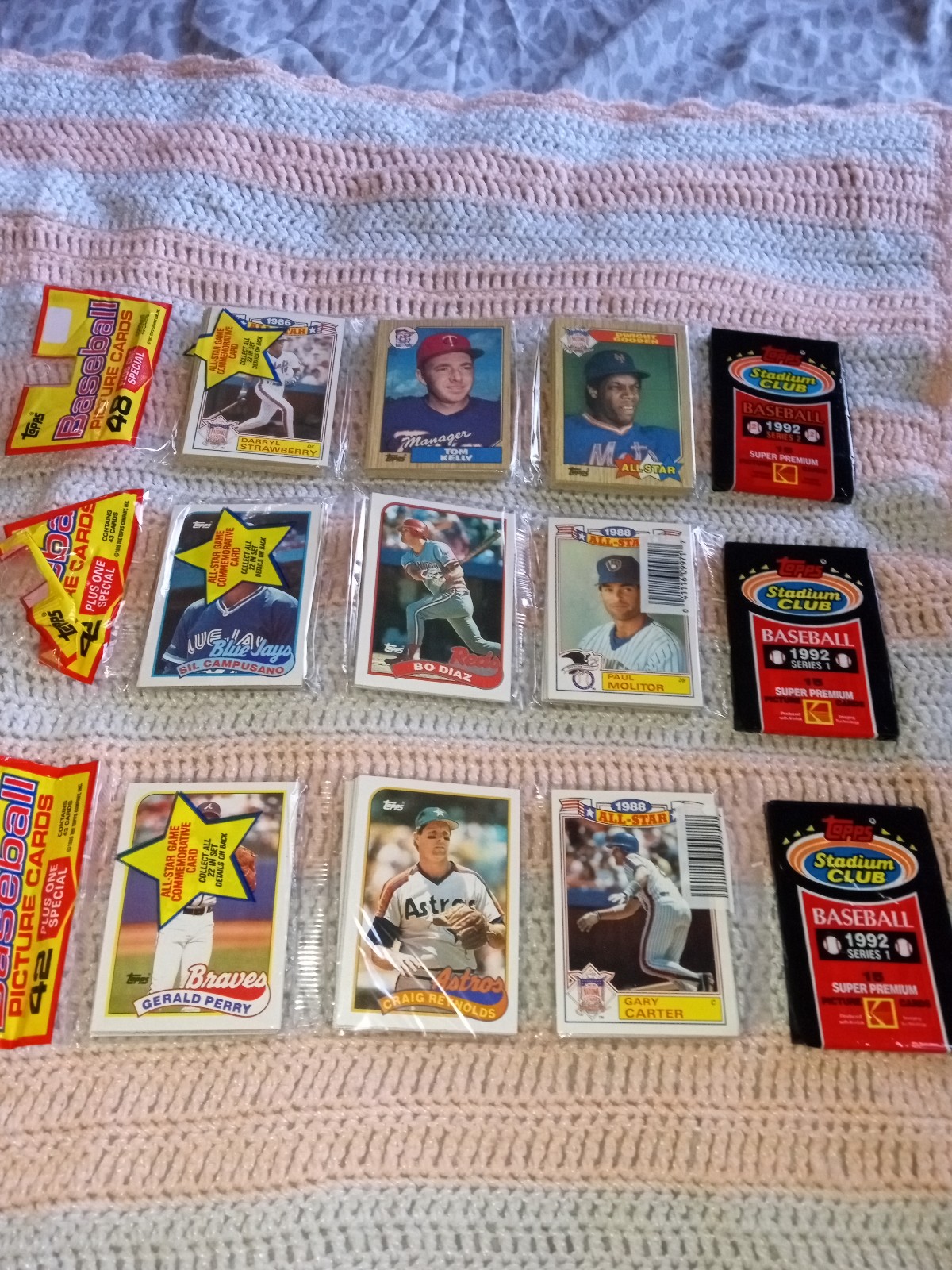 Vintage Unopened 90's baseball cards bundle