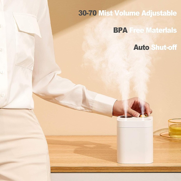 Small Humidifier Cordless Cool Mist Air Humidifiers with Power Display-SS1