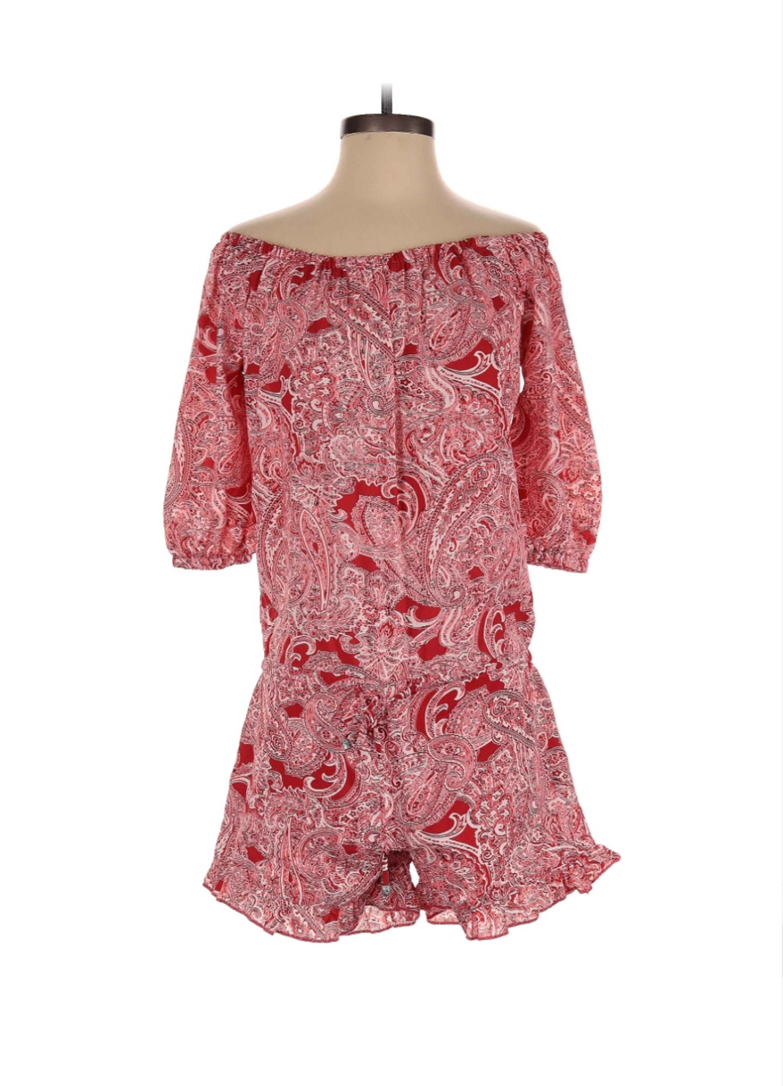 Elan Women’s Paisley Romper SMALL
