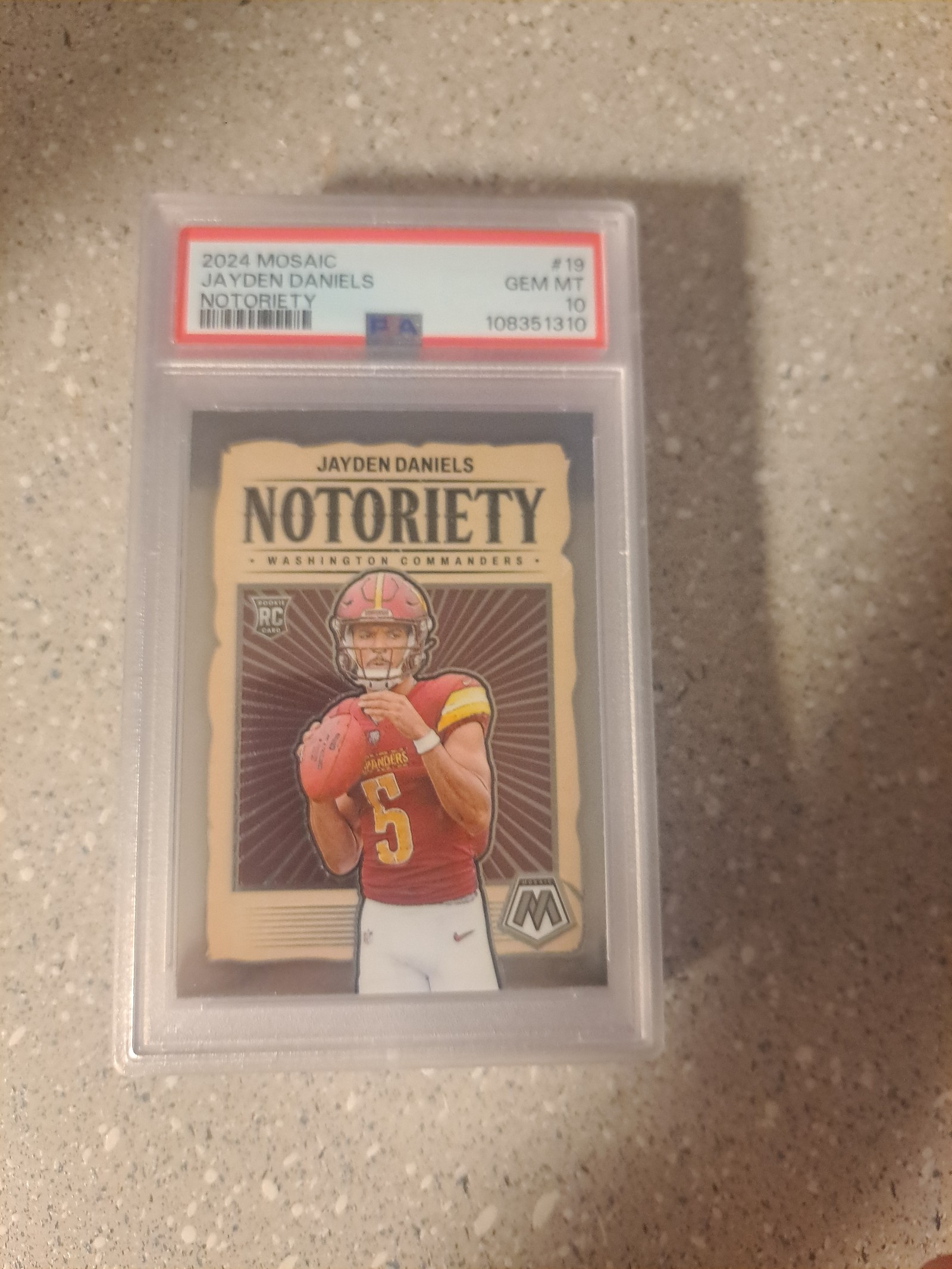 2024 Mosaic Jayden Daniels Notoriety #19 PSA 10