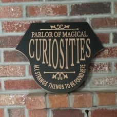 Salem Ma Mass Massachusetts Forest Curiositie sign Happy Halloween witch haunted