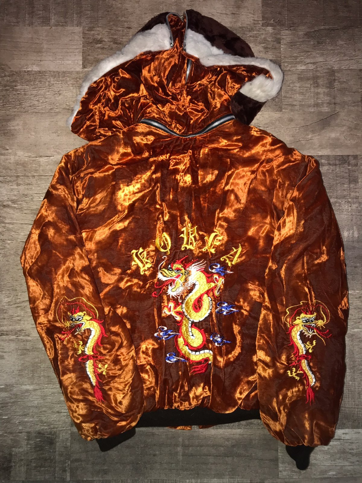 Korea Souvenir Velvet Embroidered Jacket