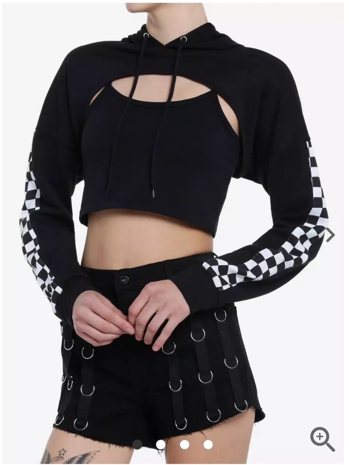 Social Collision Game Over Bolero Girls Crop Shrug