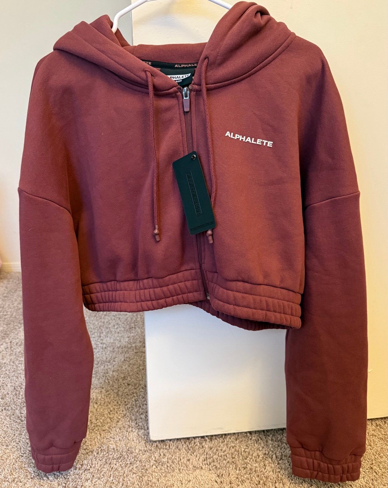 NWT Alphalete Capital Crop Zip Hoodie