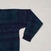 Vintage Reed St. James Loafers Turquoise Blue Plaid Printed Knit Sweater XL