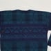 Vintage Reed St. James Loafers Turquoise Blue Plaid Printed Knit Sweater XL