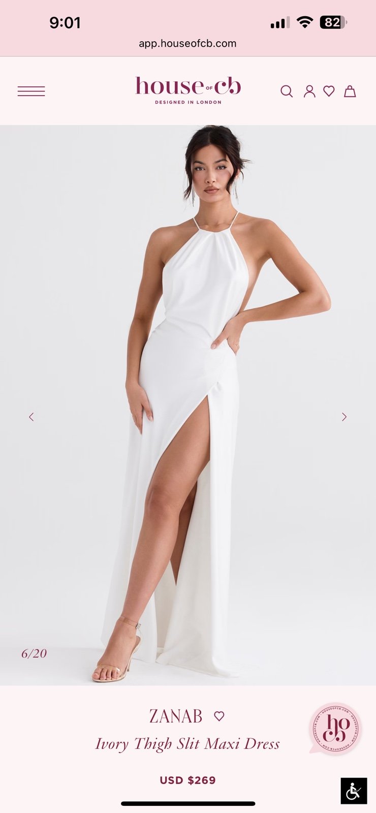 House of CB Ivory Dress - NWOT Size Small