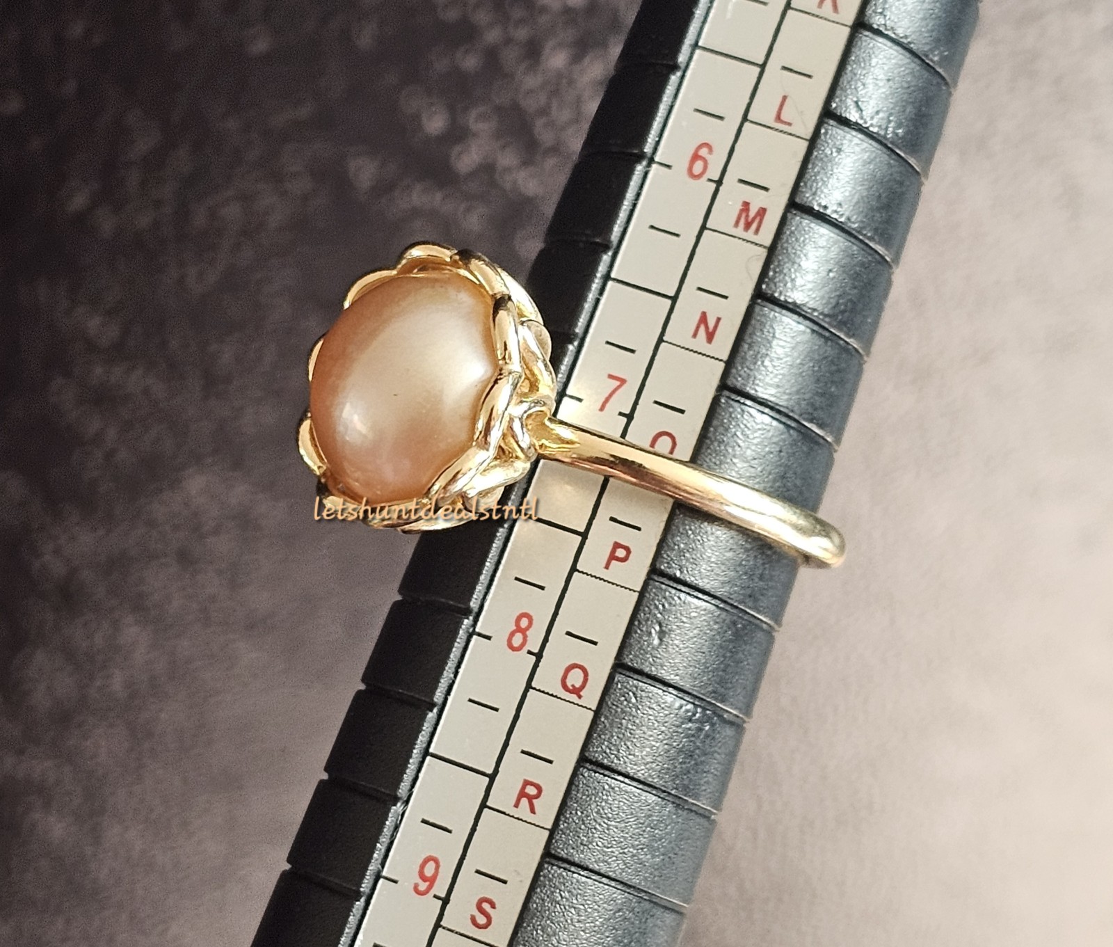 Pandora 14K Gold Pink Pearl Size