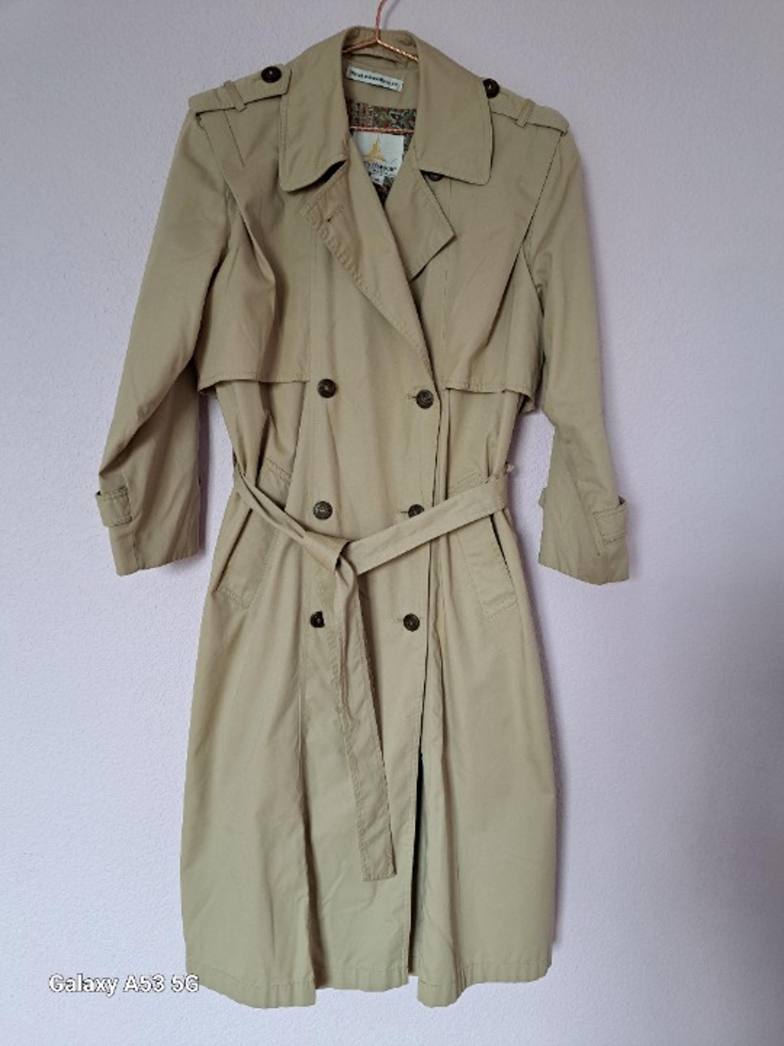 Vintage Misty Harbor Trench Coat Beige 8P