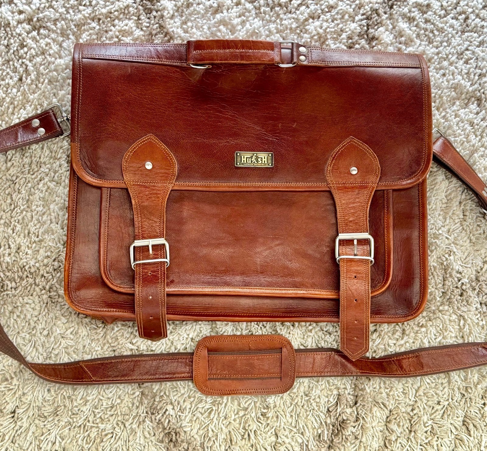 Leather Messenger Bag