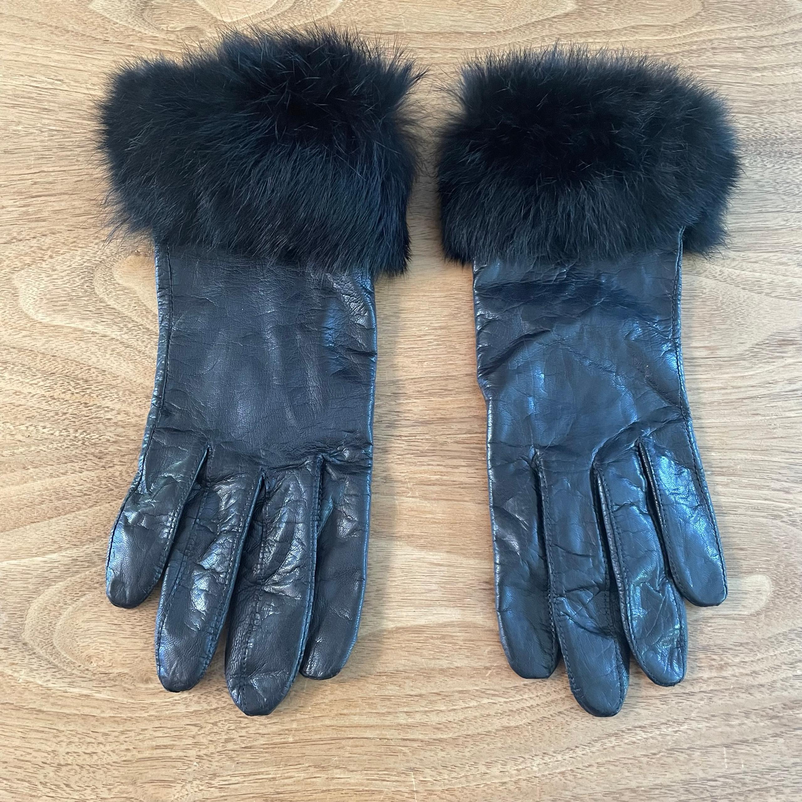 Vintage Fownes leather gloves size 7.5