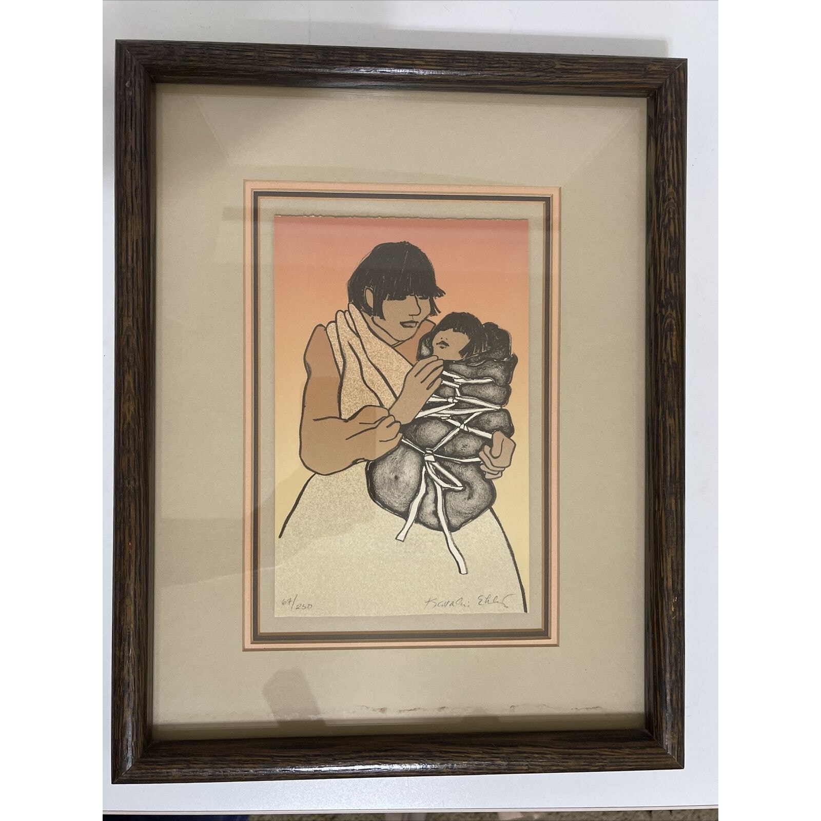 Katalin Ehling Christmas Lullaby Original Limited Lithograph 67/250 Sign/Frame