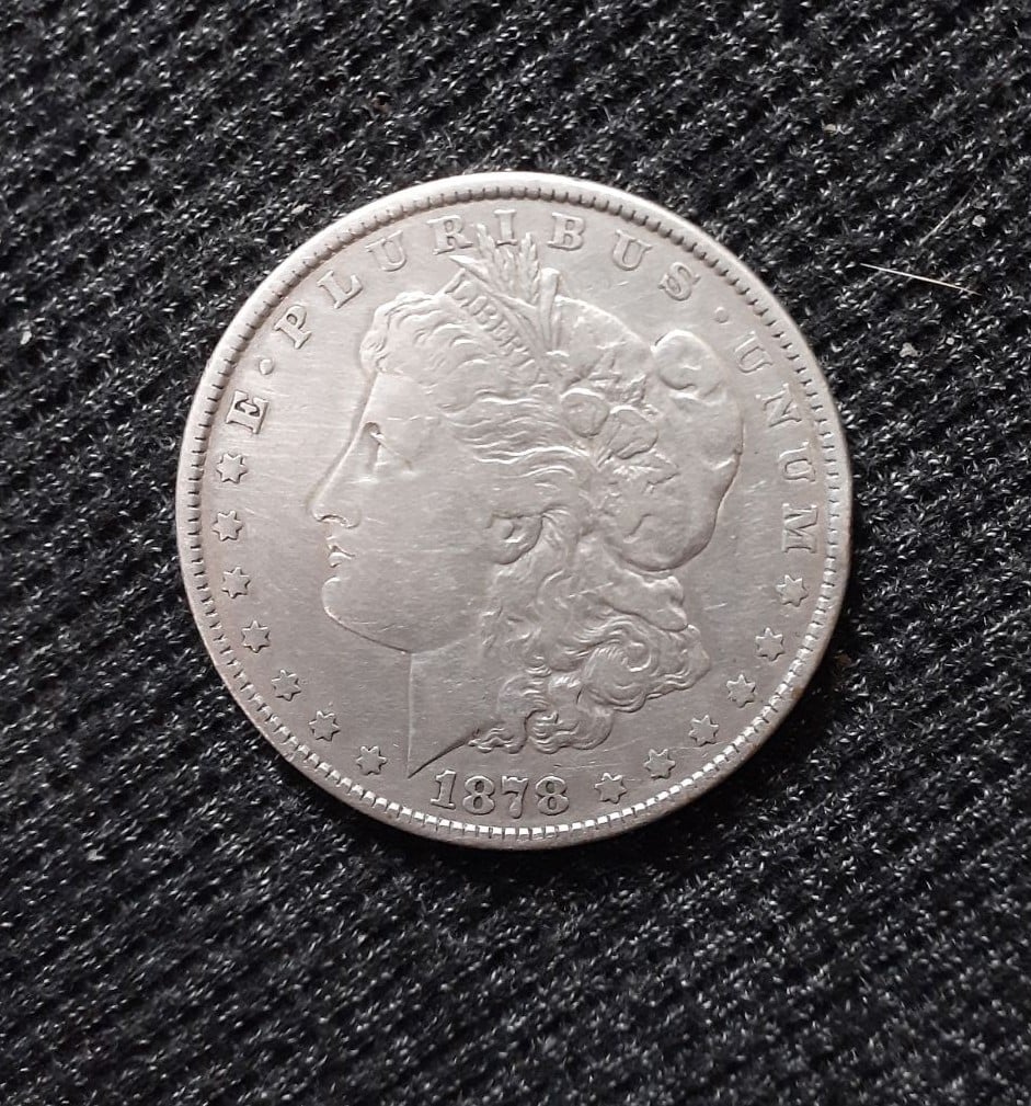 1878 Morgan 8TF silver dollar