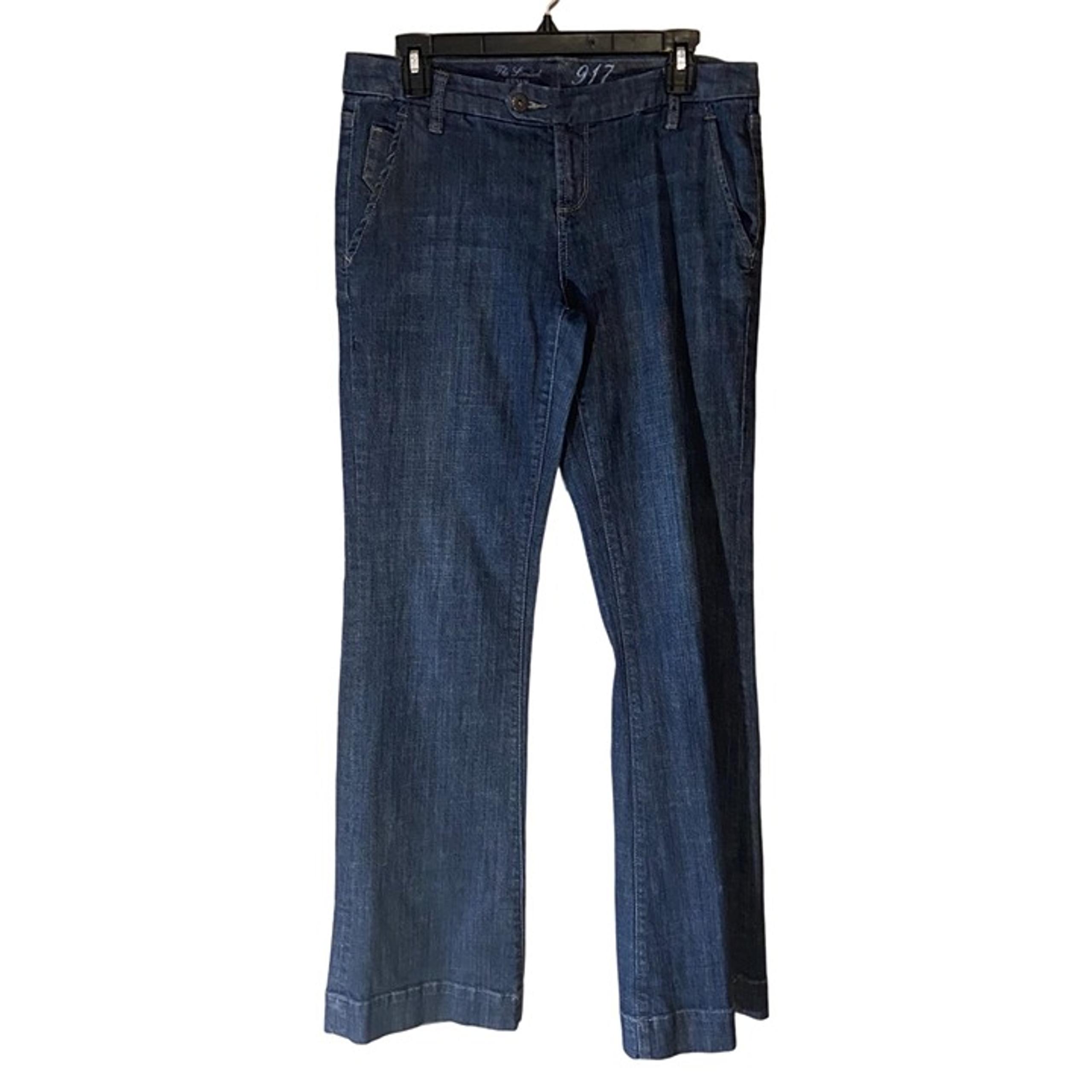 The Limited Denim 917 Flare Jeans Women Size 8 98% Cotton 2% Spandex Dark Blue