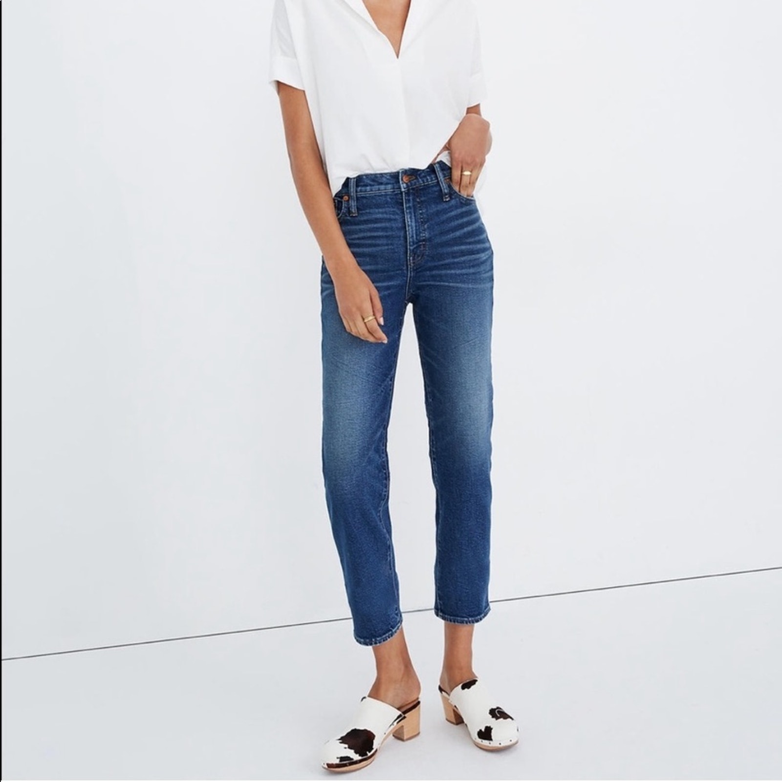 Madewell Mid-Rise Classic Straight Denim NWT Size 37