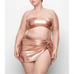 skims metalic swim champagne skirt