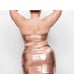 skims metalic swim champagne skirt