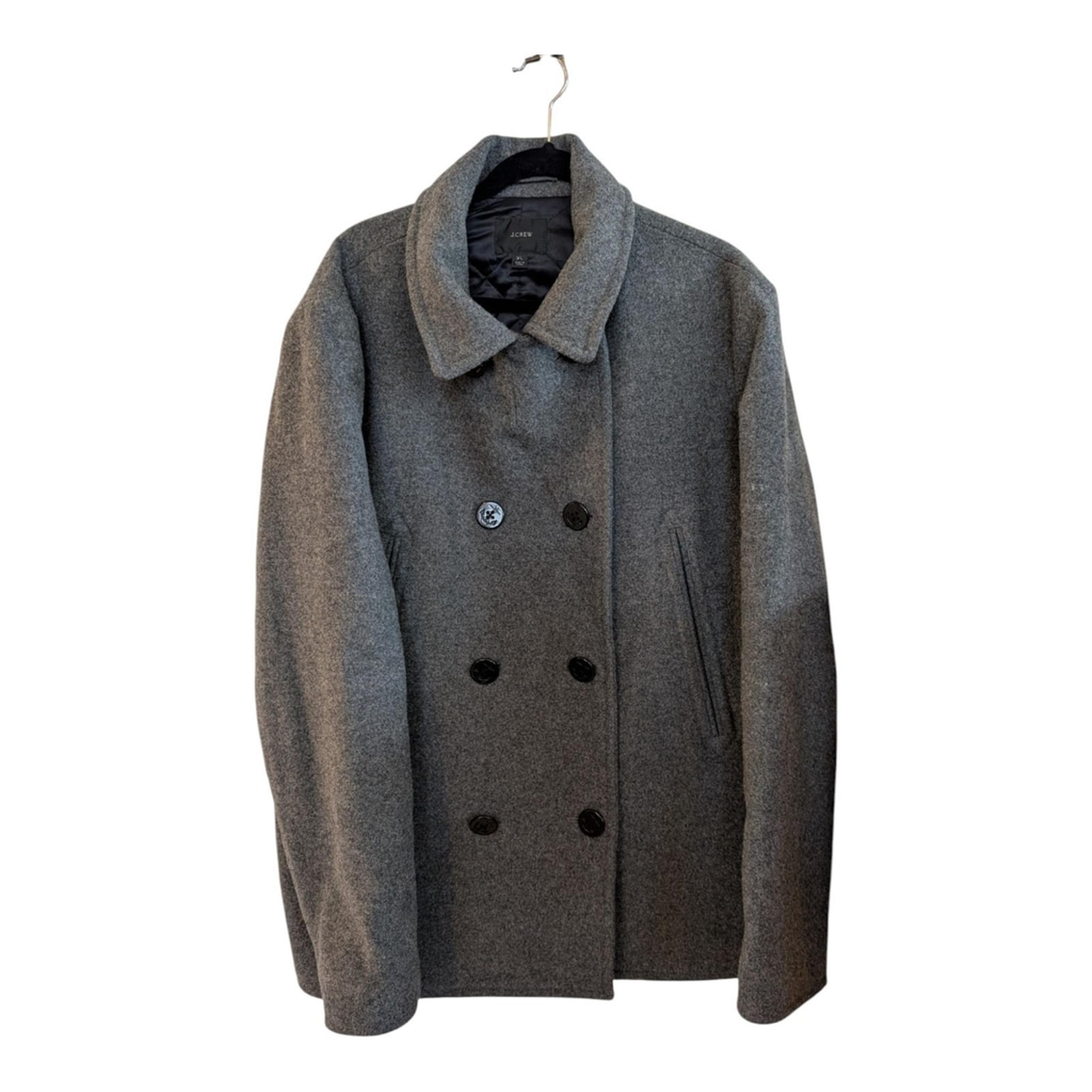 J Crew Men's Dock Peacoat PrimaLoft Antique Pewter Extra Large BK570