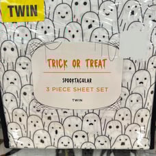 Ghost Sheets Twin Sheet Set Halloween Bedding